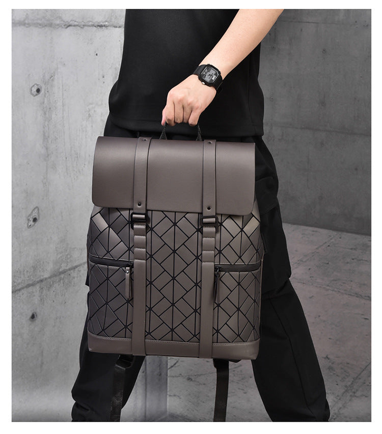 Stylish Geometric Design Bowlift Backpack