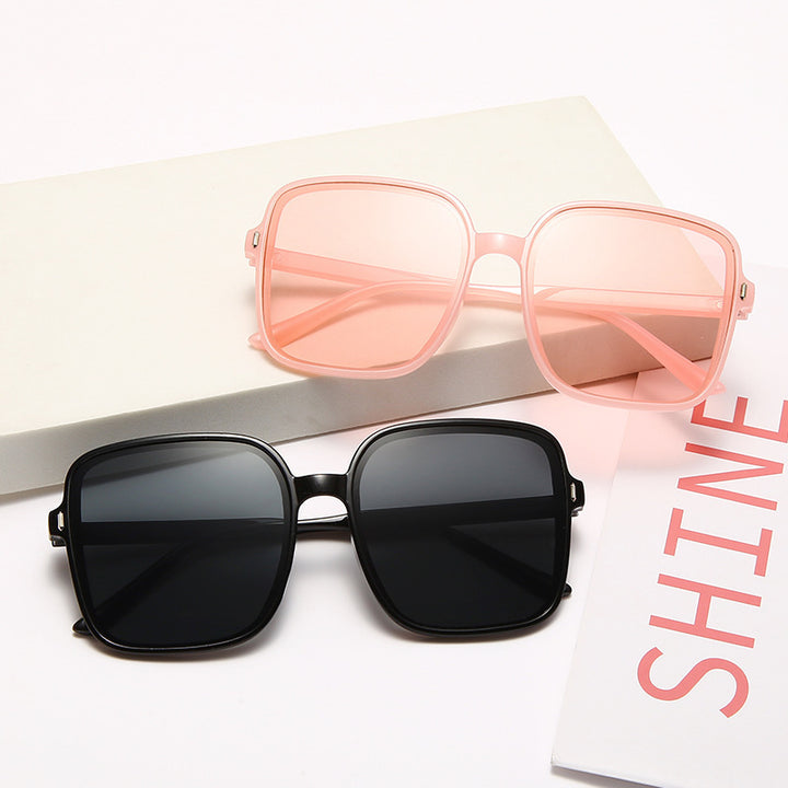 Women's large square sunglasses with bold pattern Bowlift