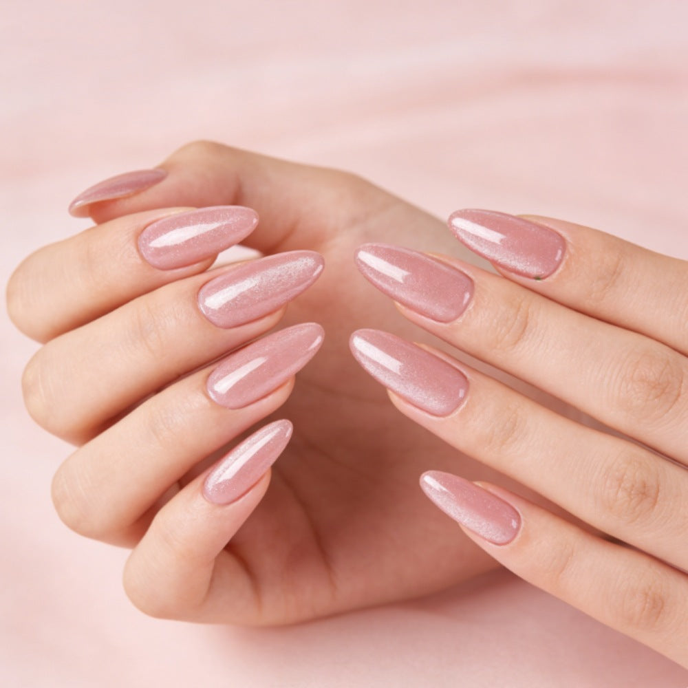 Premium Glitter Effect Press-On Nails Bowlift