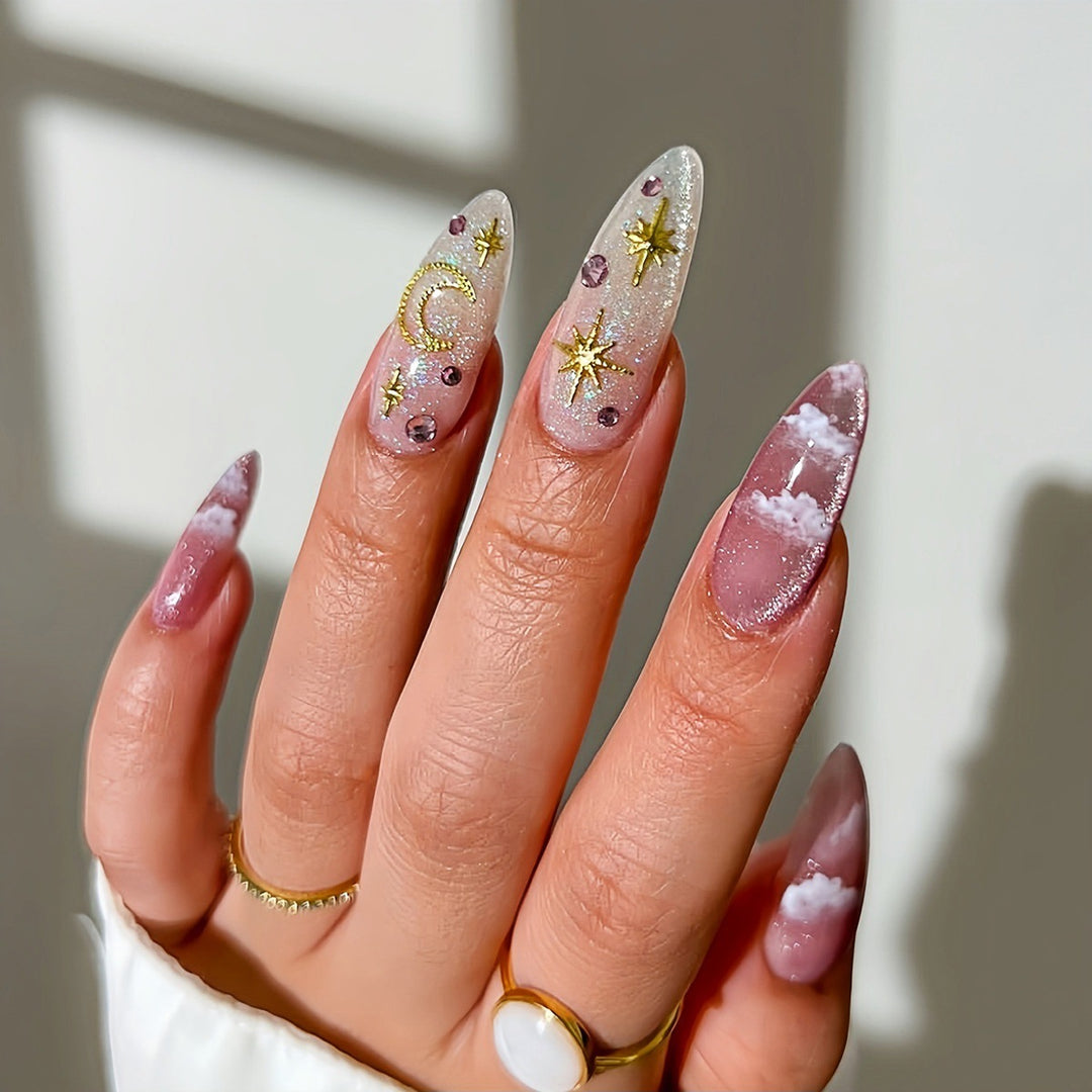 Decorative Thematic Press-On Nail Art Extensions Bowlift