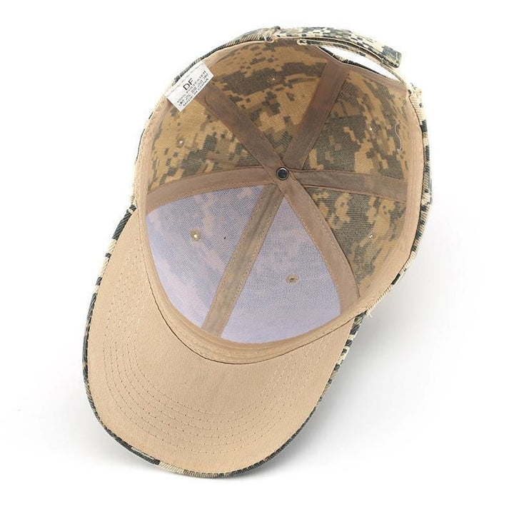 Unisex Camouflage Patterned Adjustable Cap Bowlift