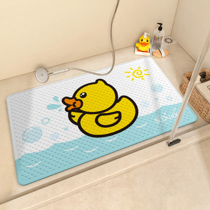 Playful Cartoon Shower Mat Bowlift