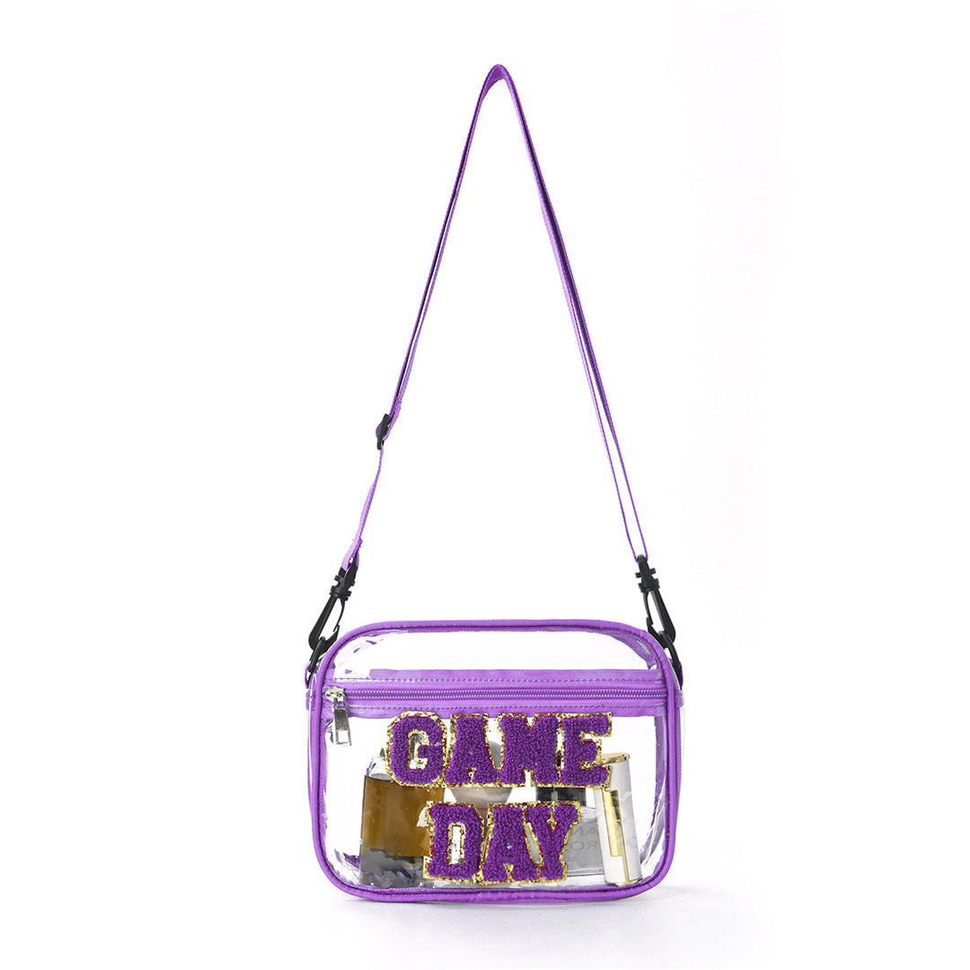 Sporty shoulder bag with transparent front Bowlift