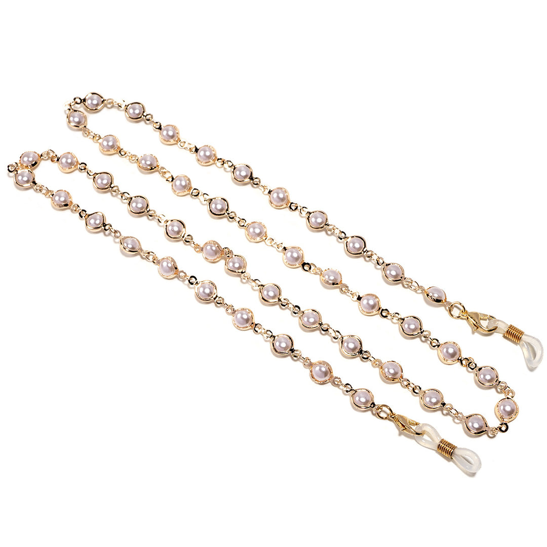 Elegant Pearl-Embellished Glasses Chain Bowlift