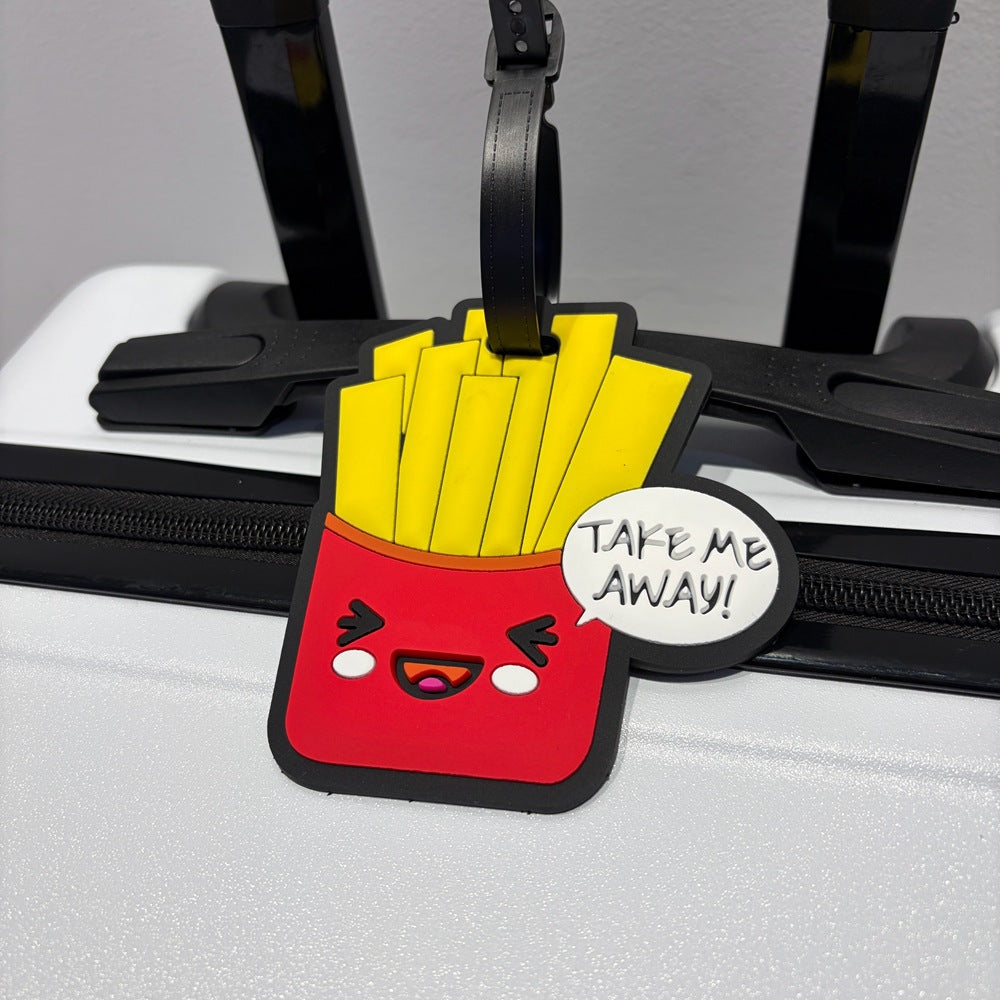 Playful Burger-Shaped Luggage Tag Bowlift