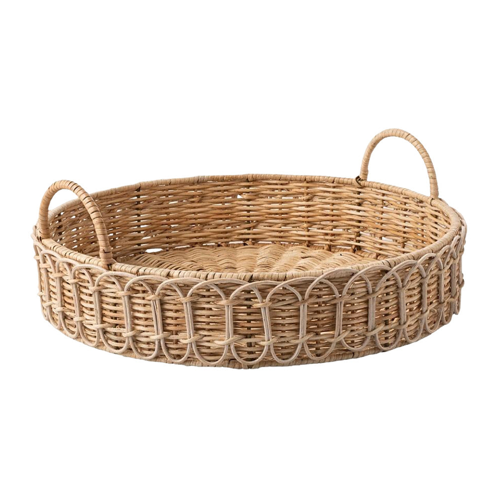 Elegant braided serving basket Bowlift