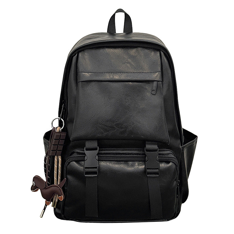Vintage-Style Leather Backpack Bowlift