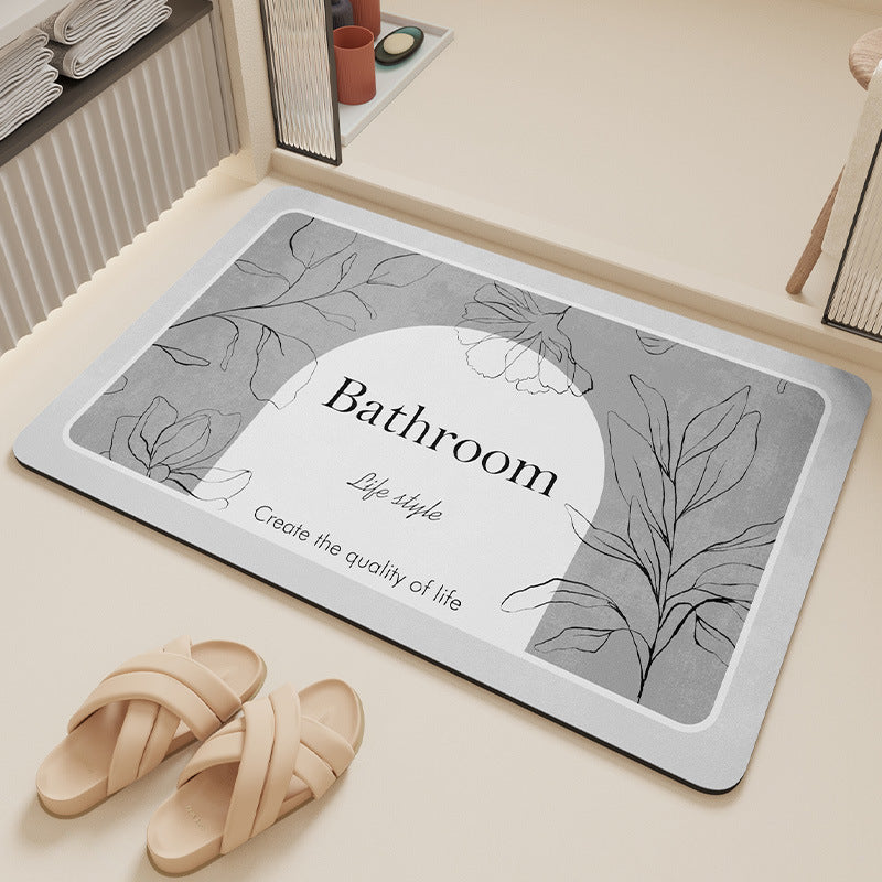 Stylish Bathroom Floor Mat Bowlift