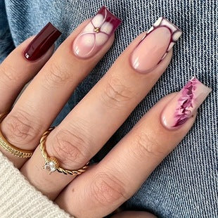 Creative 3D Bow and Pearl Nail Extensions Bowlift