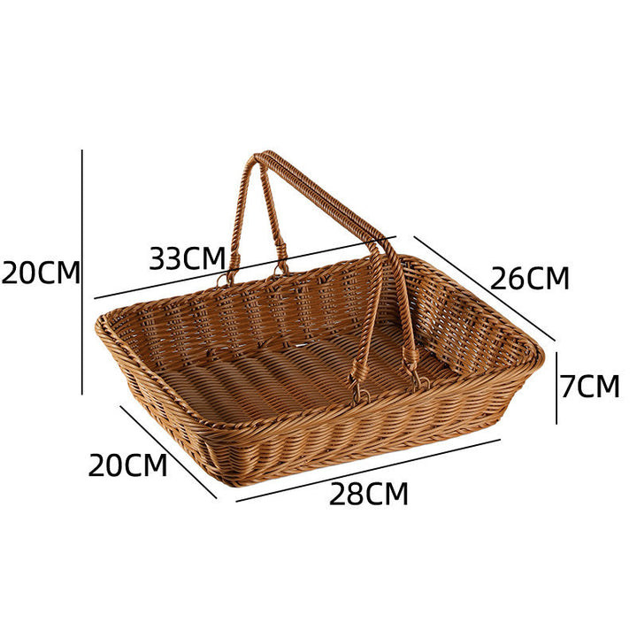 Unisex Handcrafted Basket with Sturdy Handles Bowlift