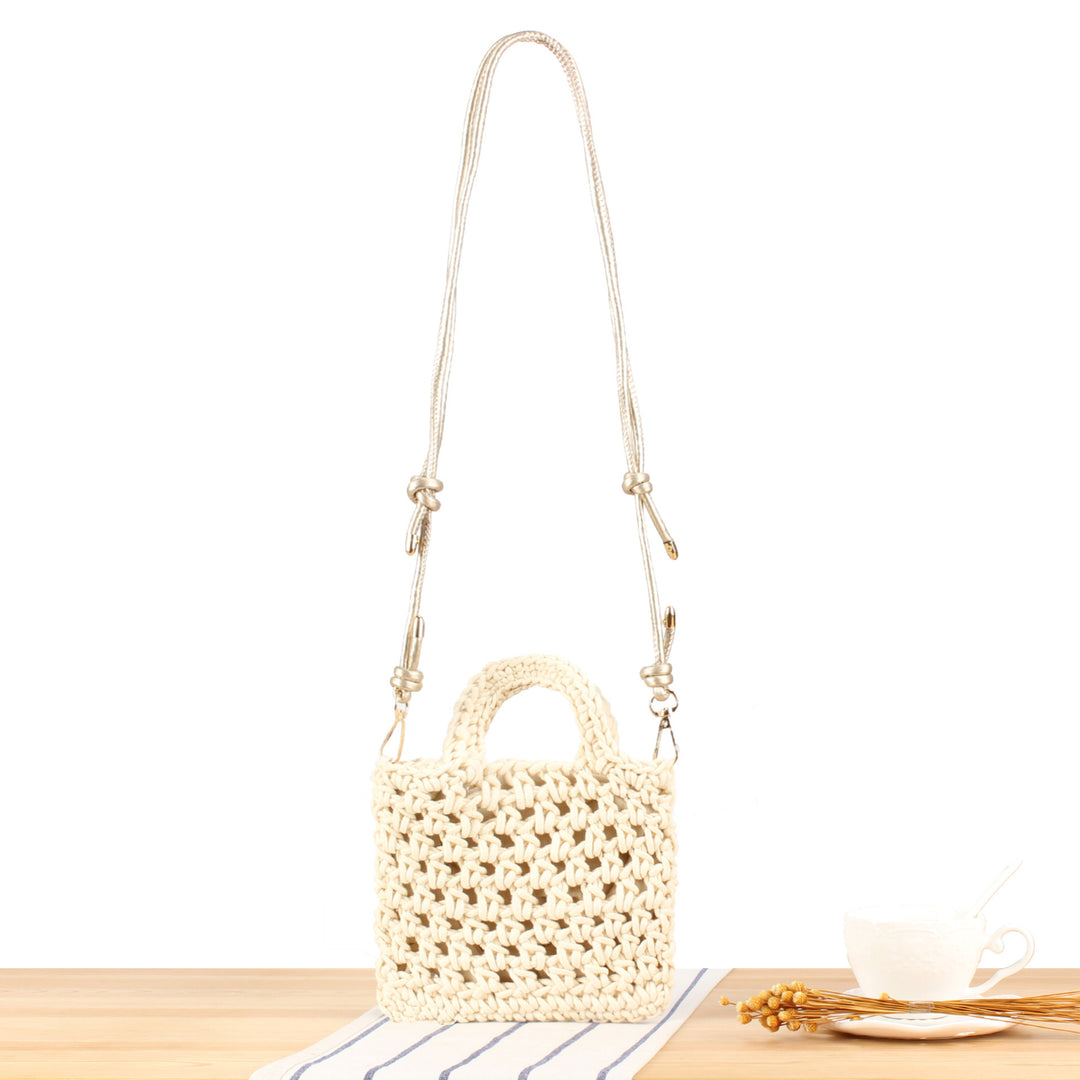 Handbag in Modern Macrame Design Bowlift