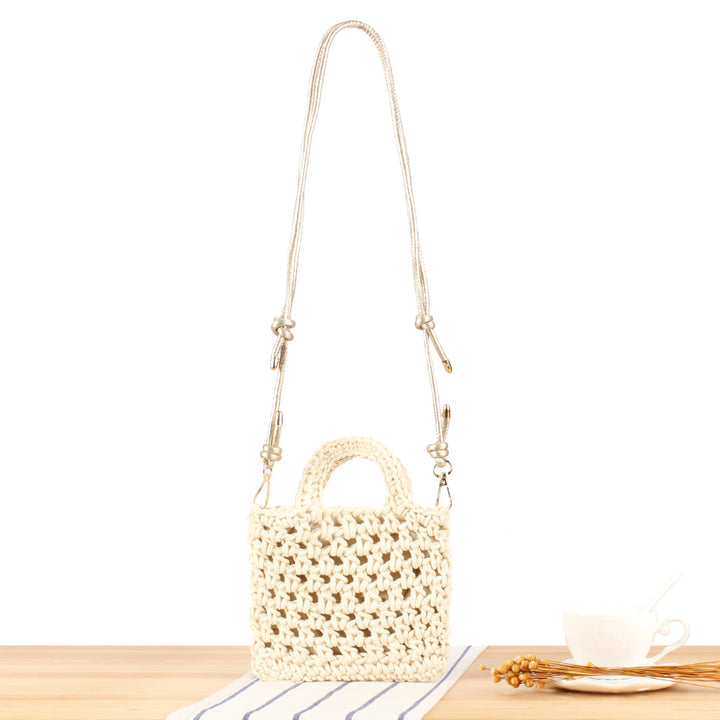 Handbag in Modern Macrame Design Bowlift