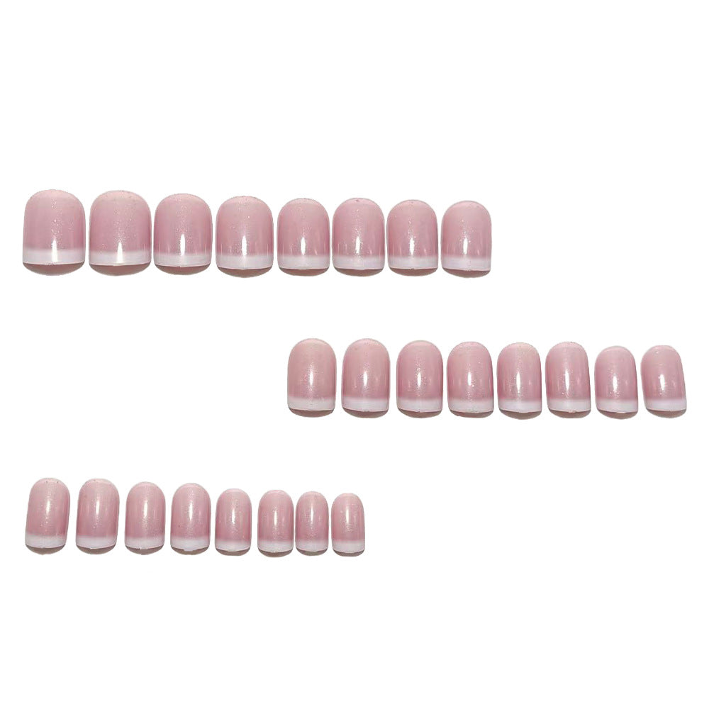Artificial Nails in Elegant French Tip Style Bowlift