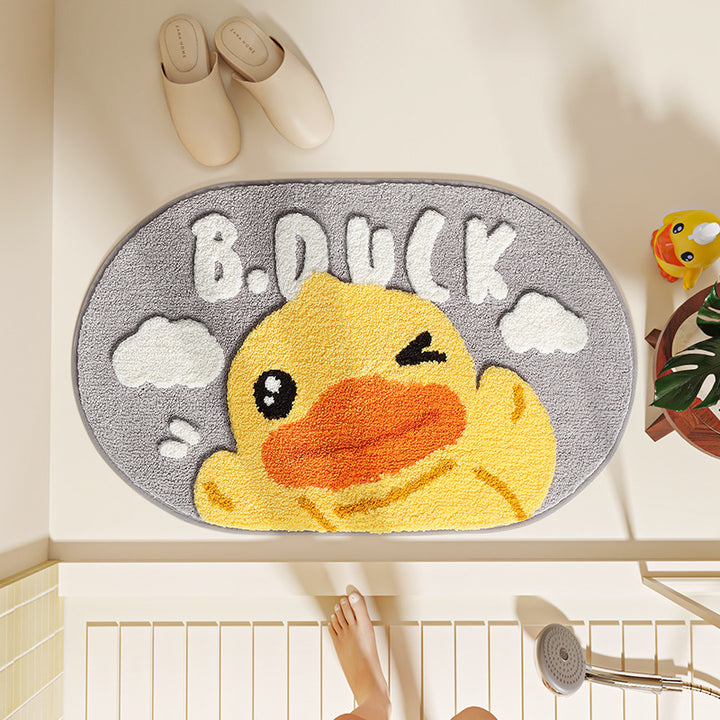 Cartoon Duck-Themed Bath Mat Bowlift