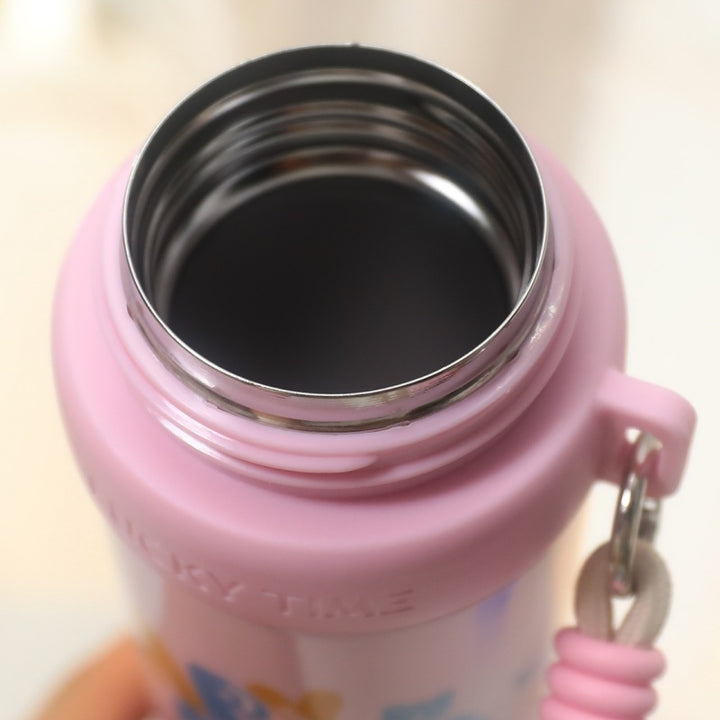 Ladies Insulated Drinking Bottle with Cheerful Animal Motif Bowlift