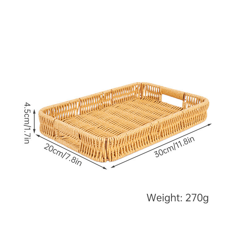 Rectangular Woven Serving Tray Bowlift