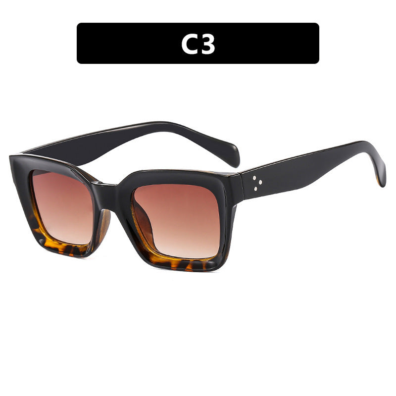 Women's fashionable square sunglasses with narrow frame Bowlift