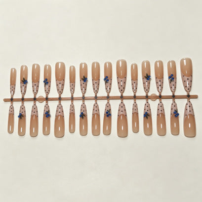 Chic Polka Dot Press-On Nail Tips Bowlift