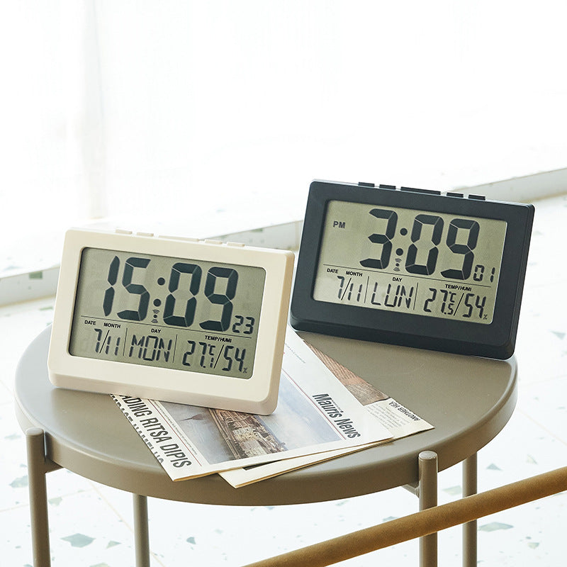 Digital Multi-Function Alarm Clock with Hygrometer and Thermometer Bowlift