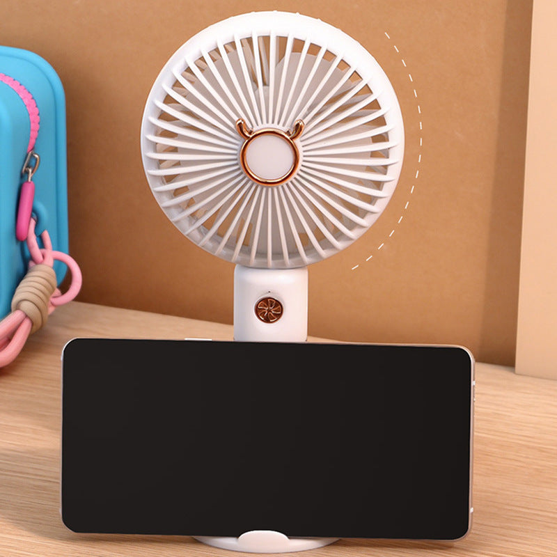 Ladies Portable Mini Fan with Swiveling Head Bowlift