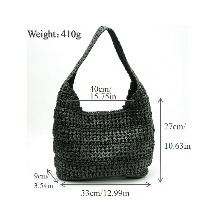 Hobo Bag Made of Hand-Knotted Material Bowlift