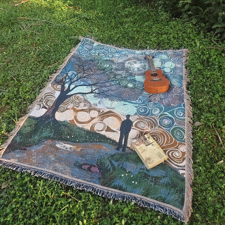 Artistic Woven Throw Blanket