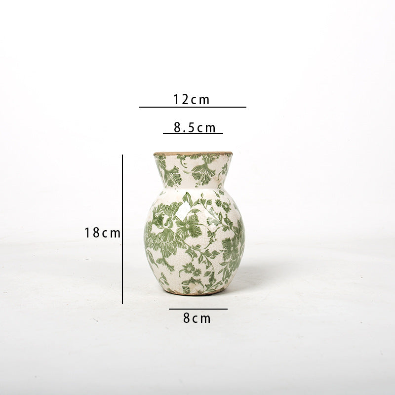 Floral Ceramic Vase Bowlift