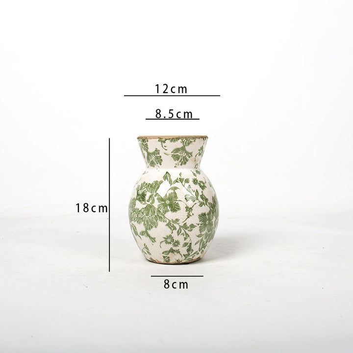 Floral Ceramic Vase Bowlift