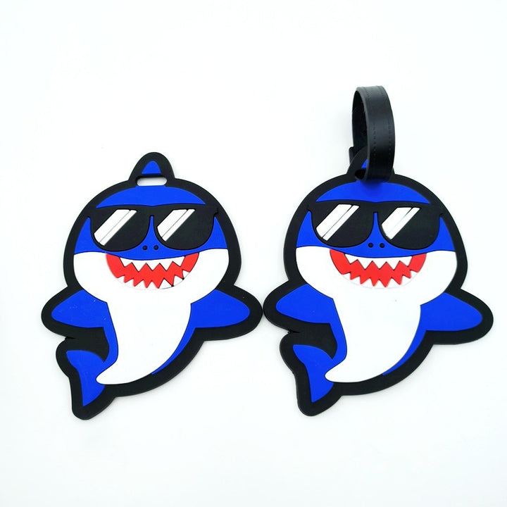 Shark-Themed Luggage Tag Bowlift