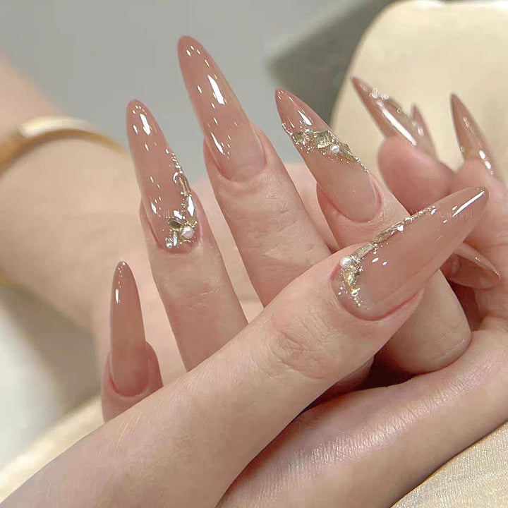 Cute Animal-Themed Press-On Nail Art Set Bowlift