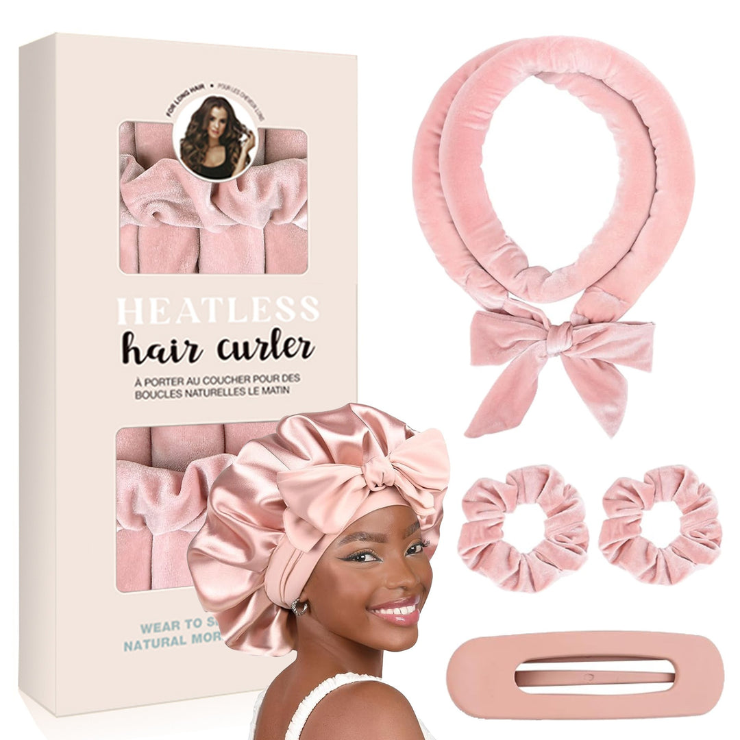 Heatless Satin Hair Curling Set