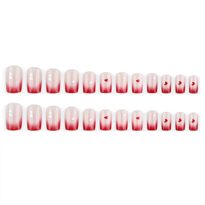 Romantic Nail Art with Heart Motifs Bowlift