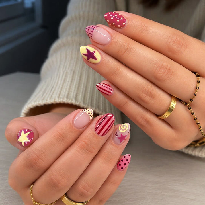 Creative and colorful nail art Bowlift