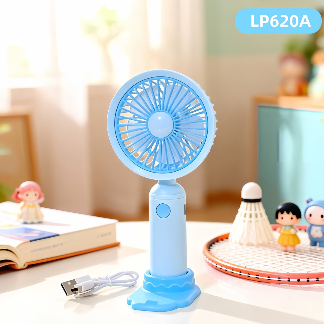 Ladies Portable Handheld Fan Bowlift