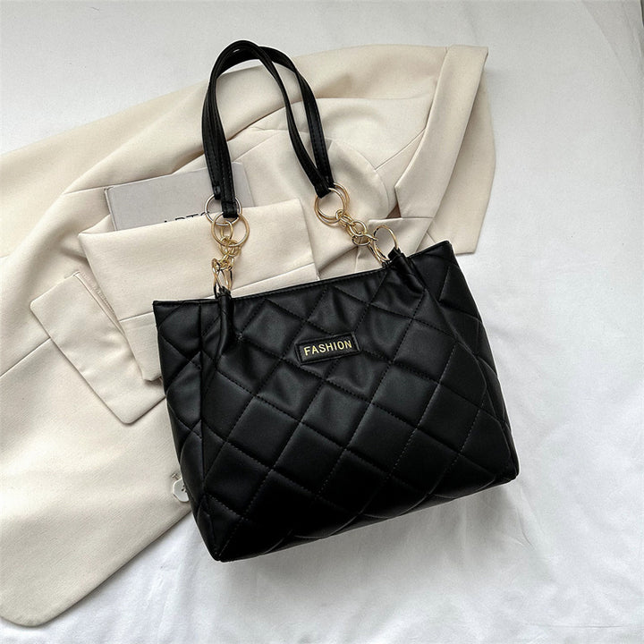 Elegant Quilted Tote Bag Bowlift