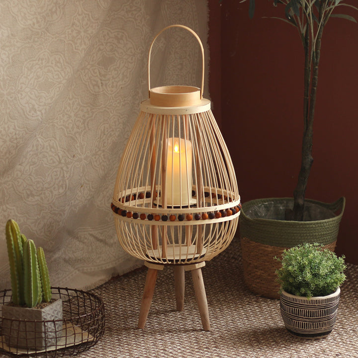 Handcrafted lantern made from natural materials Bowlift