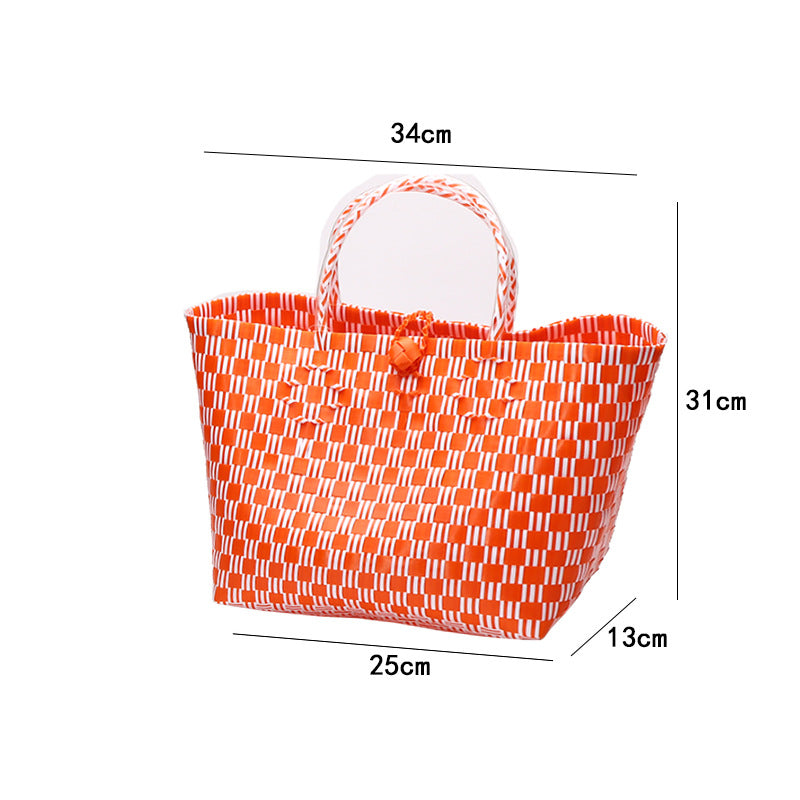 Large Capacity Woven Shopping Tote Bowlift