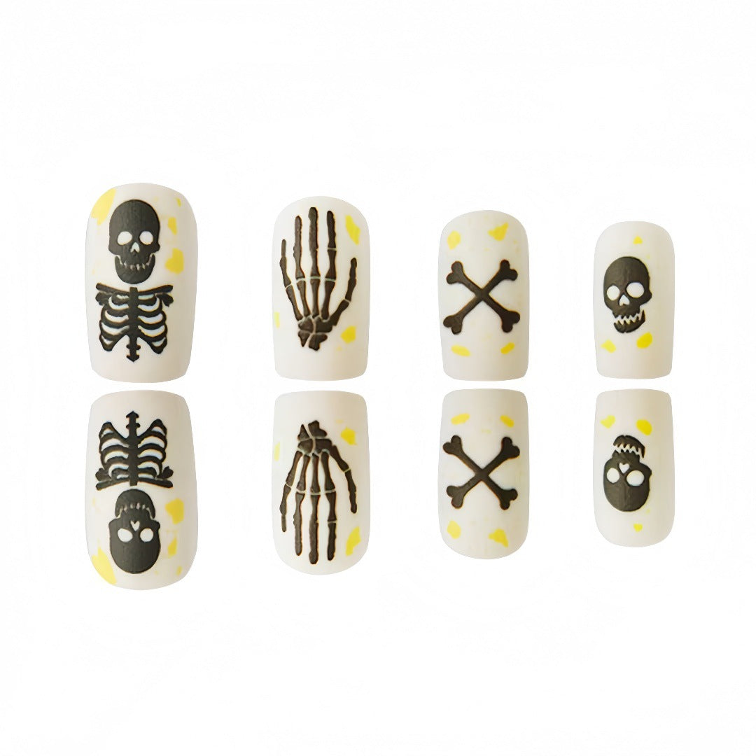 Creative Skeleton Nail Art Design Bowlift