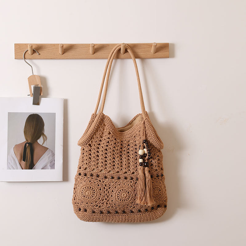 Handmade Crocheted Shoulder Bag Bowlift