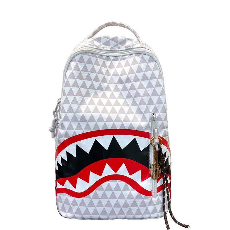 Backpack with Unique Shark Motif Bowlift