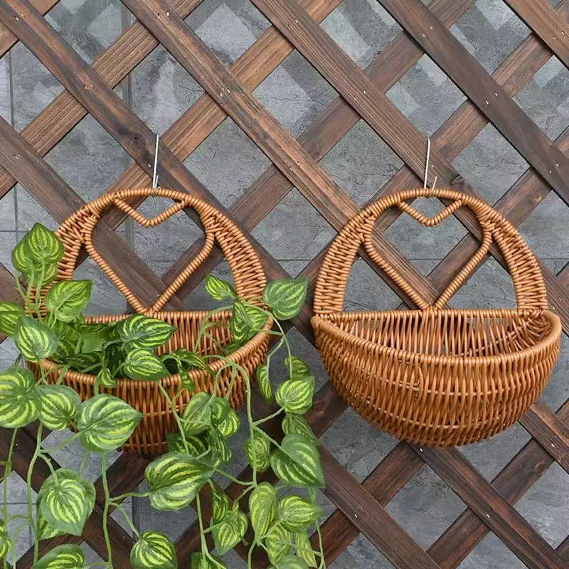 Heart-Shaped Woven Storage Basket Bowlift
