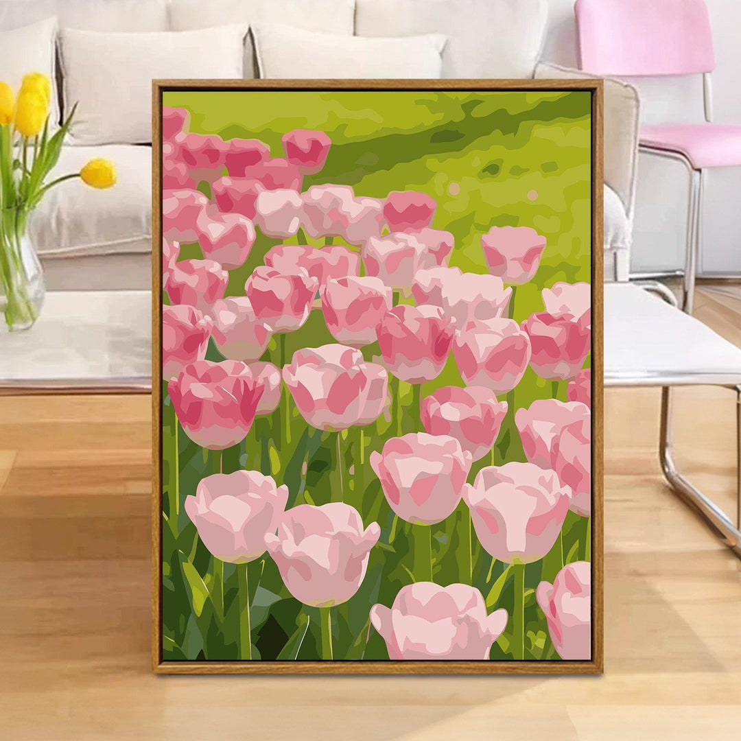 Floral Reflection Canvas Art Print Bowlift