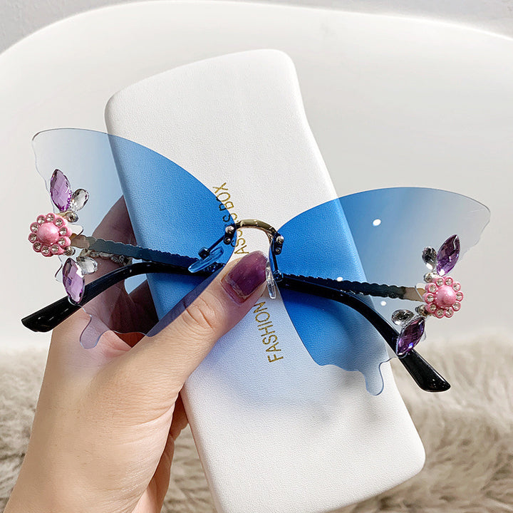 Women creative butterfly sunglasses Bowlift