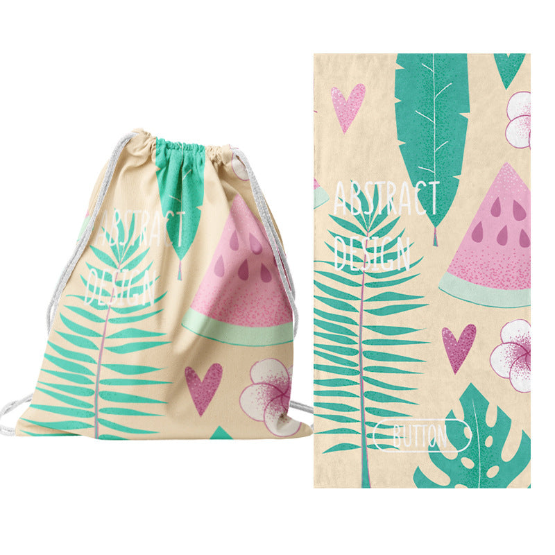 Drawstring bag with creative cactus design Bowlift