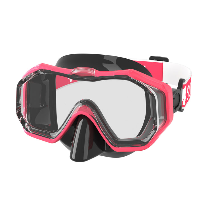 High-quality diving mask with flexible silicone rim and UV protection Bowlift