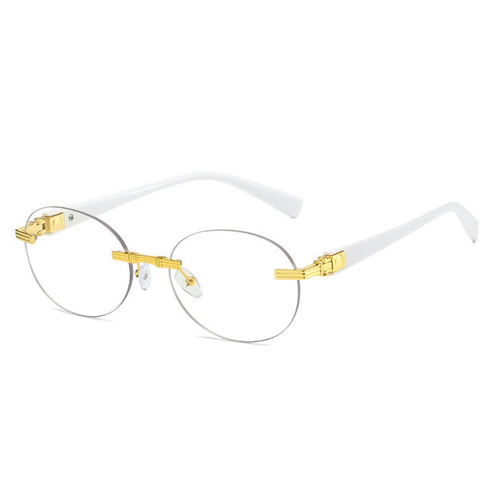 Women's fashionable sunglasses with transparent frame and flexible nose pad Bowlift