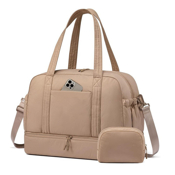 Multi-functional Sports Bag with Separate Cosmetic Pouch Bowlift