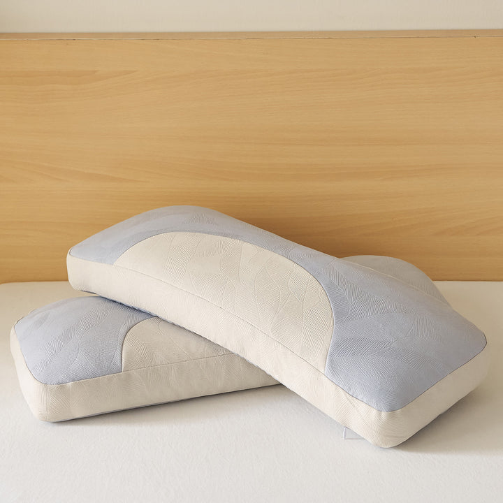 Ergonomic neck roll pillow with innovative pressure relief Bowlift