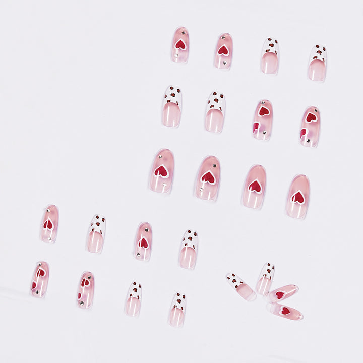 Artistic Nail Art with Heart Design Bowlift