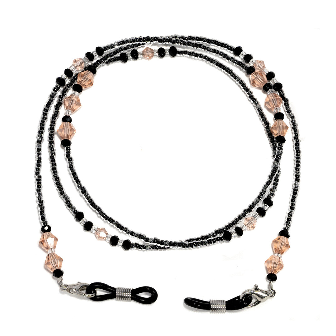 Elegant Purple Beaded Eyewear Chain Bowlift